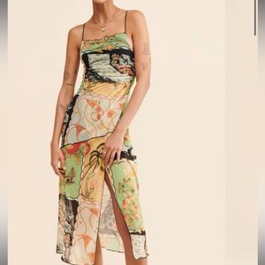 Wild Side Mesh slip dress urban outfitters